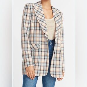 Express x LadyGang Plaid Blazer Jacket Women’s Size Medium